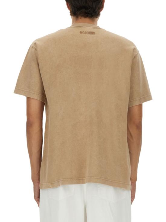25FW 모스키노 반팔 티셔츠 07035244 1084 Brown - MOSCHINO