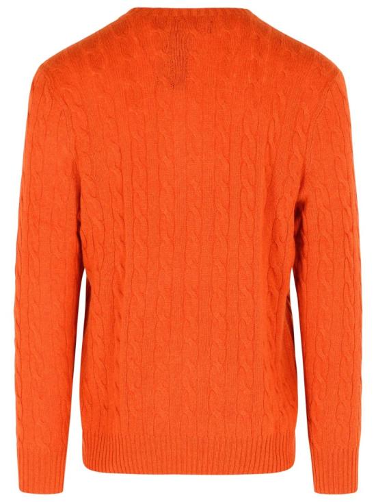 25FW 폴로 랄프로렌 케이블 니트 스웨터 710876762 031 Red - POLO RALPH LAUREN