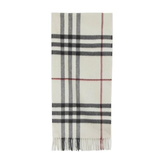 25SS 버버리 체크 캐시미어 스카프 8077884A1450 STONE - BURBERRY