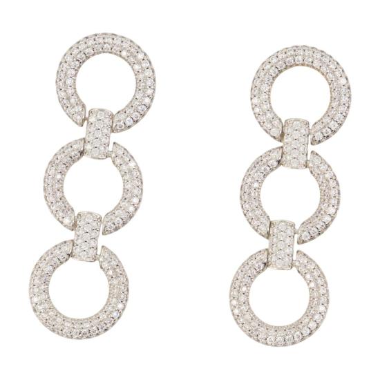 25FW 셀프 포트레이트 이어링 AW25619ESL SILVER