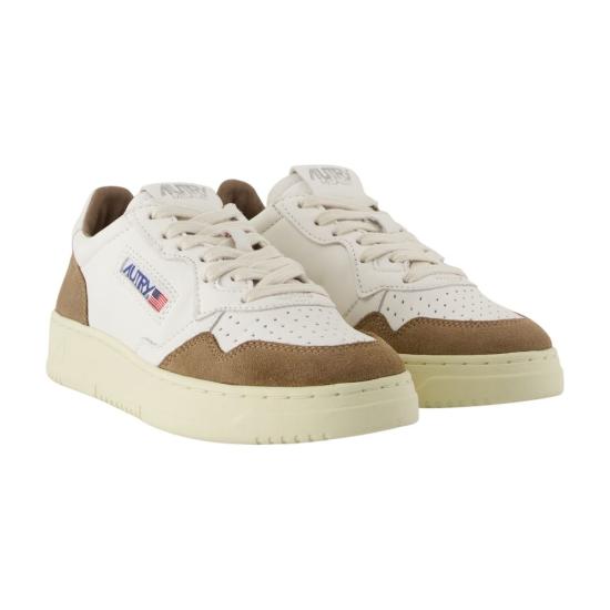 25FW 오트리 메달리스트 로우 레더 스니커즈 AULWGS43 WHT - AUTRY