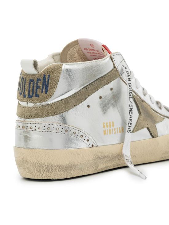 25FW 골든구스 미드 스타 스니커즈 GWF00122F00279470216 SILVER - GOLDEN GOOSE