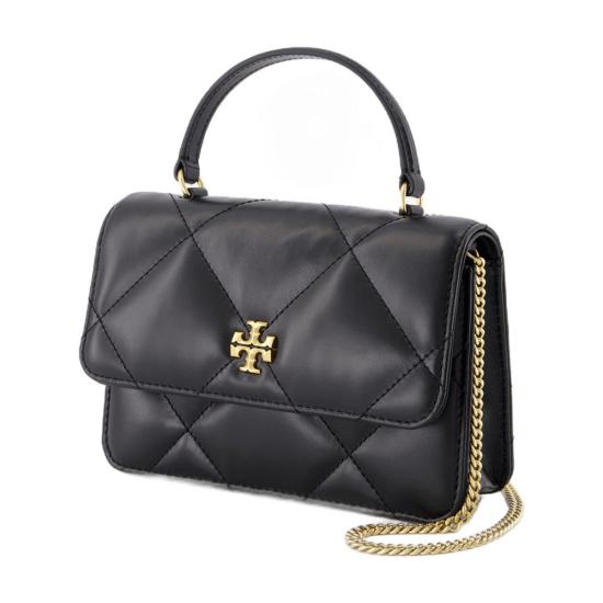 25SS 토리버치 키라 다이아몬드 퀼트 체인 숄더백 158326001 BLACK - TORY BURCH