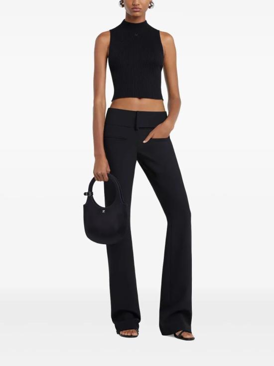 25SS 쿠레쥬 반팔 티셔츠 225MTO402FI00499999 BLACK - COURREGES