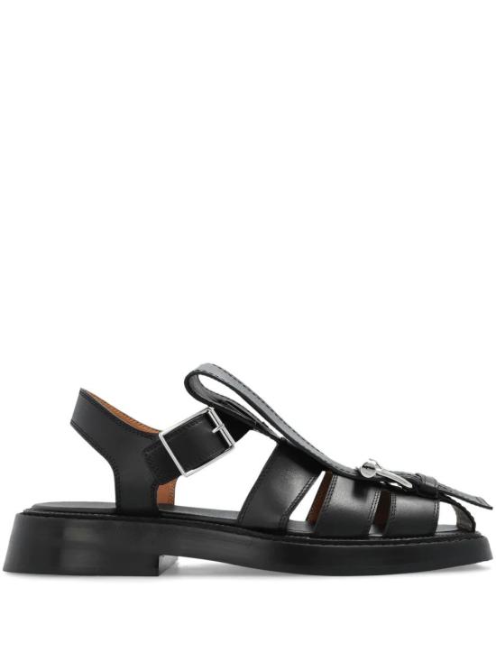 25SS 알렉산더 맥퀸 샌들 814293WHACC1064 BLACK