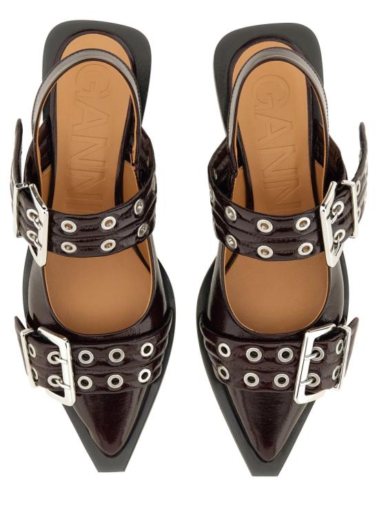 25SS 가니 샌들 S3086436 BURGUNDY - GANNI