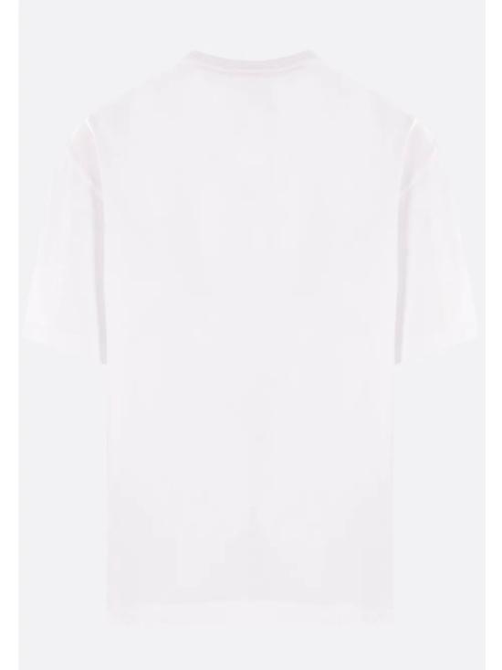 25SS 메종키츠네 자수 오버사이즈 티셔츠 OM00122KJ0119P100 WHITE - MAISON KITSUNE
