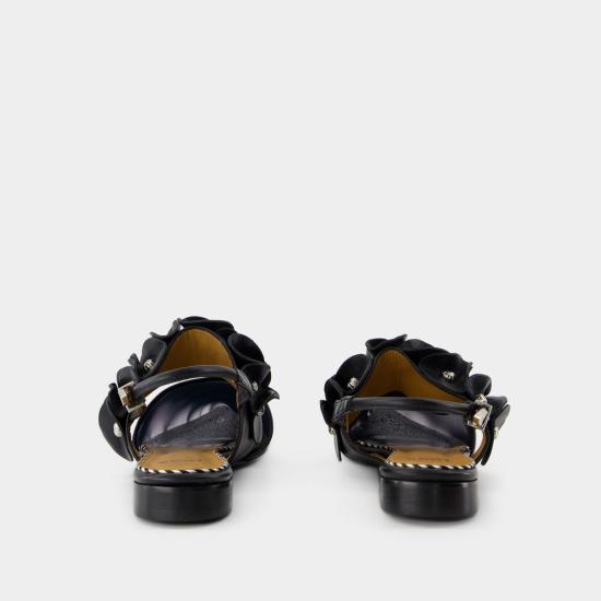 25SS 토가 뮬/슬리퍼 FTGPW13980904C BLACK - TOGA