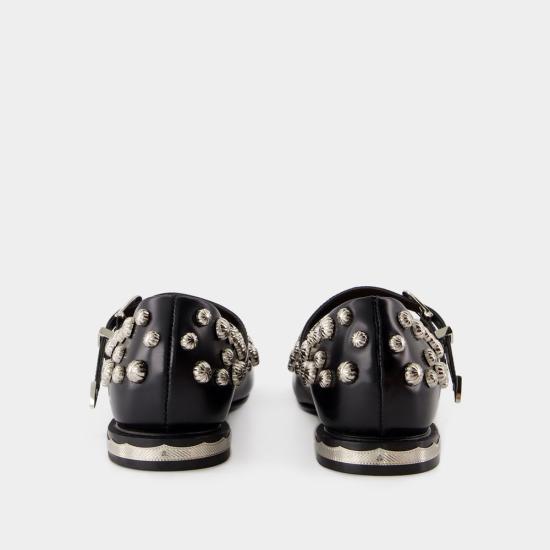 25SS 토가 뮬/슬리퍼 FTGPW137409021 BLACK - TOGA