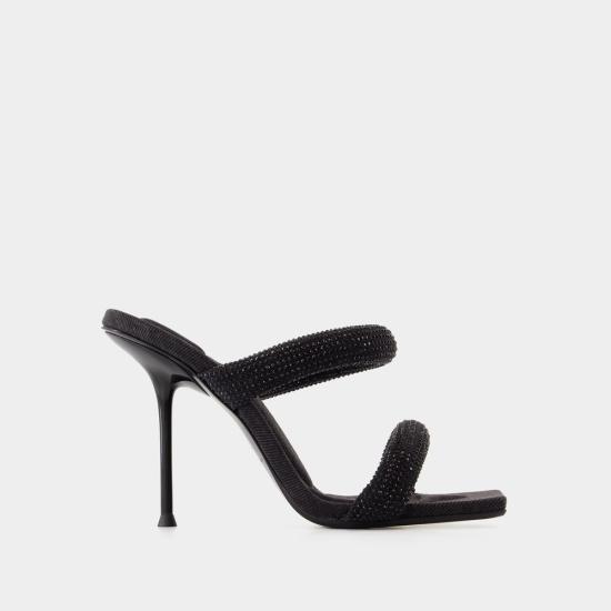 25SS 알렉산더 왕 뮬/슬리퍼 30125S004011 BLACK