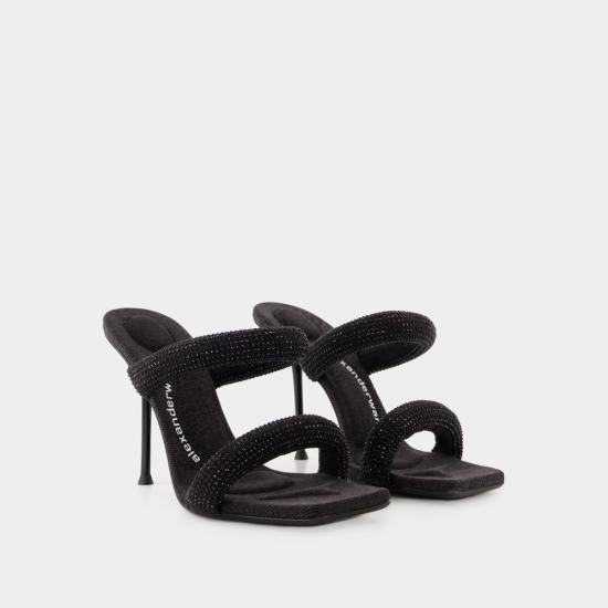 25SS 알렉산더 왕 뮬/슬리퍼 30125S004011 BLACK - ALEXANDER WANG