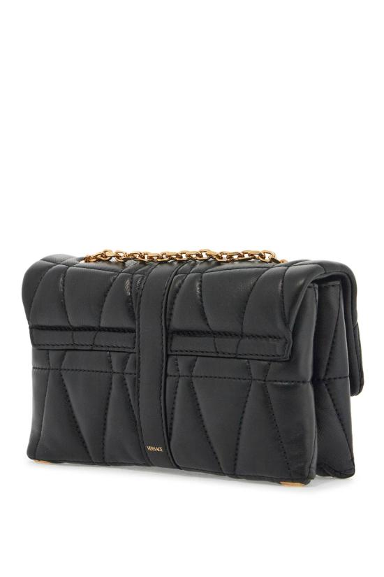 25SS 베르사체 클레이오 퀼티드 나파 미니백 10177401A129751B00V BLACK - VERSACE