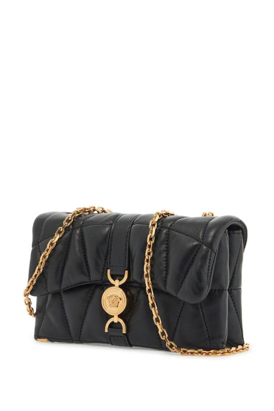 25SS 베르사체 클레이오 퀼티드 나파 미니백 10177401A129751B00V BLACK - VERSACE