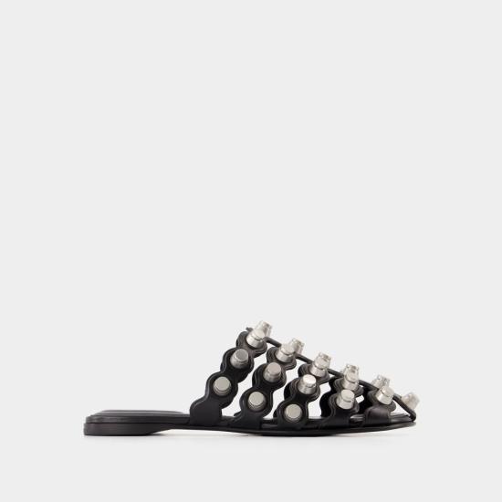 25SS 알렉산더 왕 뮬/슬리퍼 30125M014001 BLACK