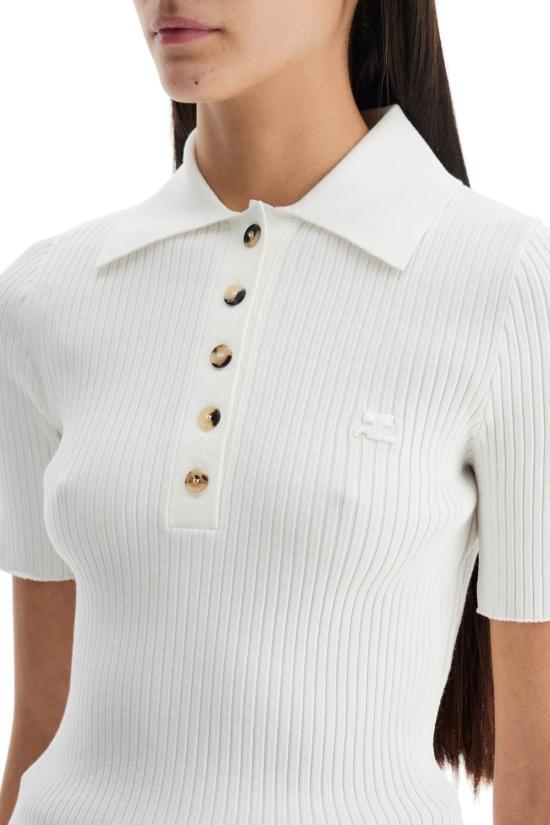  쿠레쥬 반팔 티셔츠 VESMPO029FI0001 WHITE - COURREGES