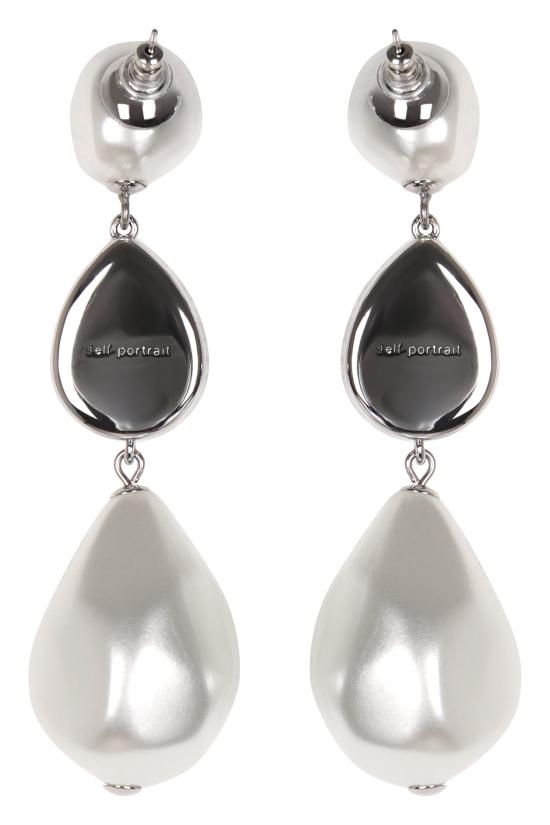 25SS 셀프 포트레이트 이어링 RS25612EP WHITE - SELF PORTRAIT