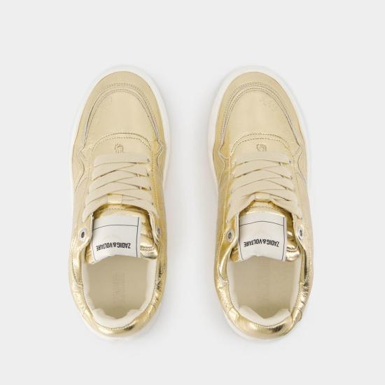 25SS 자딕앤볼테르 뮬/슬리퍼 SWSN01582700 GOLD - ZADIG & VOLTAIRE