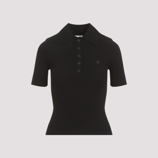 쿠레쥬 반팔 티셔츠 VESMPO029FI00019999 BLACK - COURREGES