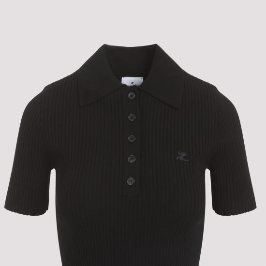  쿠레쥬 반팔 티셔츠 VESMPO029FI00019999 BLACK - COURREGES
