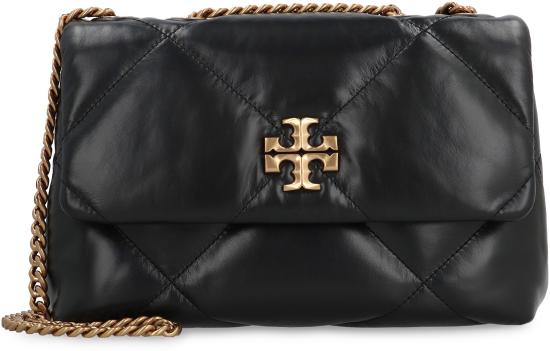 25SS 토리버치 스몰 키라 다이아몬드 퀼트 컨버터블 숄더백 154706001 BLACK - TORY BURCH