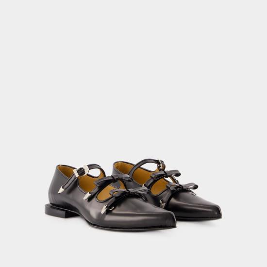 24FW 토가 뮬/슬리퍼 FTGPW134409021 BLACK - TOGA