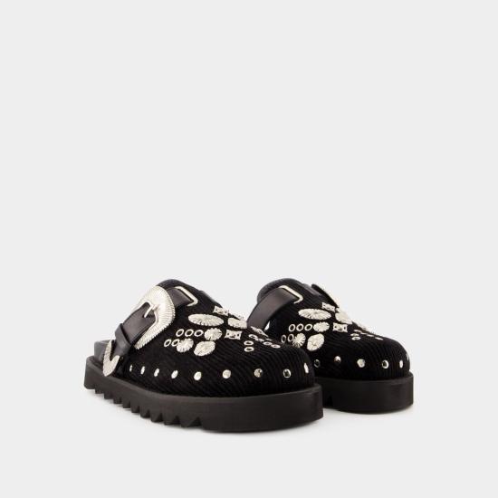 24FW 토가 뮬/슬리퍼 FTGPW105809039 BLACK - TOGA