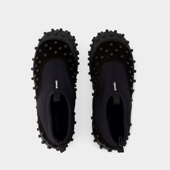  써네이 뮬/슬리퍼 MSHOXFLS031001 BLACK - SUNNEI