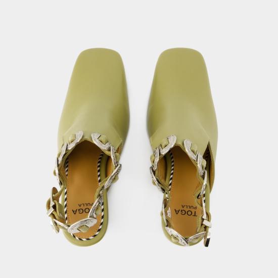  토가 뮬/슬리퍼 FTGPW130803409GREEN KHAKI - TOGA