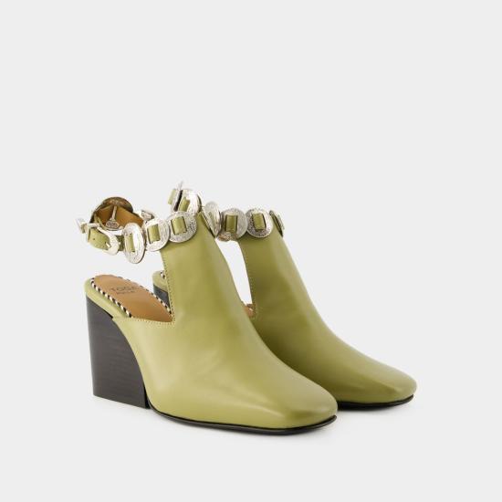  토가 뮬/슬리퍼 FTGPW130803409GREEN KHAKI - TOGA