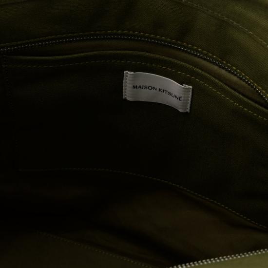  메종키츠네 라지 폭스 헤드 토트백 LW05104WW0107P384 GREEN - MAISON KITSUNE