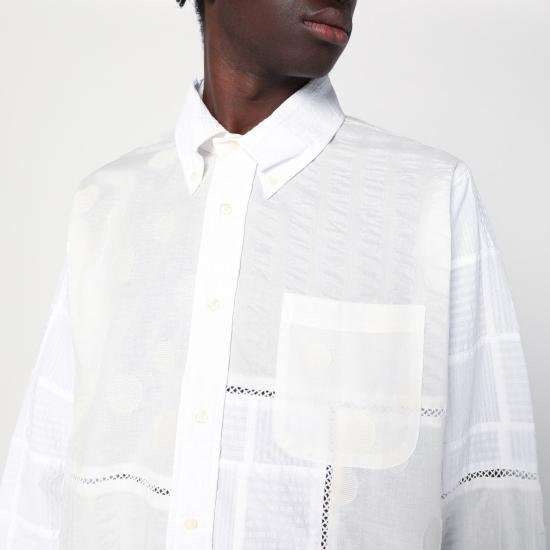 25SS 브레인데드 긴팔 셔츠 BDS24T24OO41CO White - BRAIN DEAD