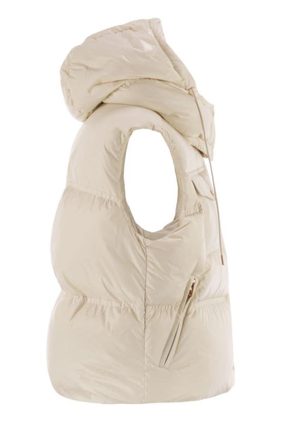 25FW 몽클레어 Pario 파리오 후디드 다운 베스트 K20931A00096596XE 02B Beige - MONCLER