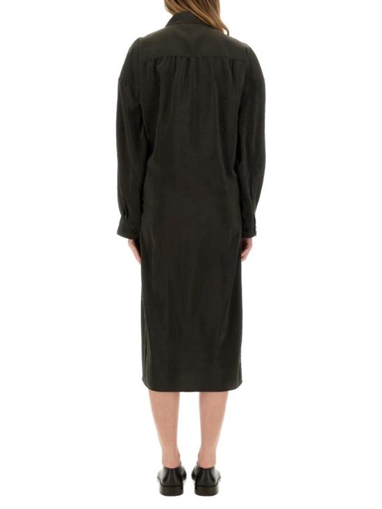  르메르 스트레이트 칼라 트위스트 드레스 DR1092 LF1308BR507 Black - LEMAIRE