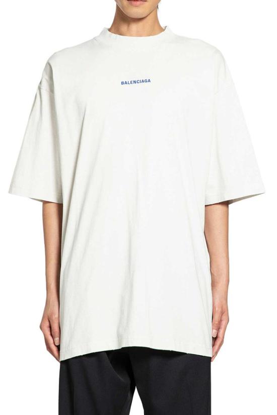 26SS 발렌시아가 반팔 티셔츠 764235TSVO9 8016 WHITE