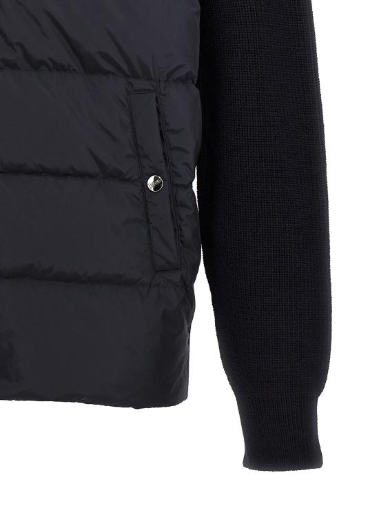 25FW 에르노 콘 스티치 울 & 핀갈 카디건  MP000126U700619200 Blue - HERNO