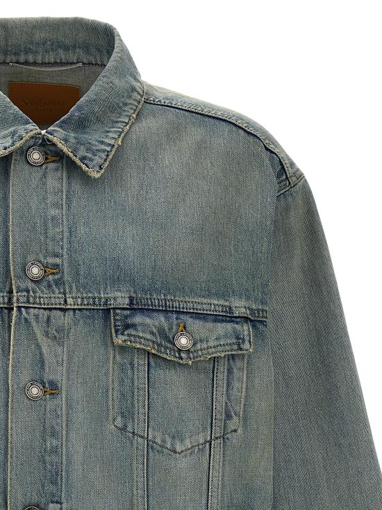25FW 생로랑 데님 자켓 816791Y26MA4376 Blue - SAINT LAURENT