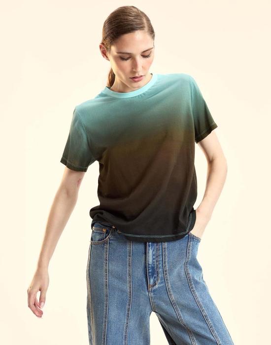  신시아 로리 반팔 티셔츠 신시아 로울리 에브리데이 티셔츠 블루 그린