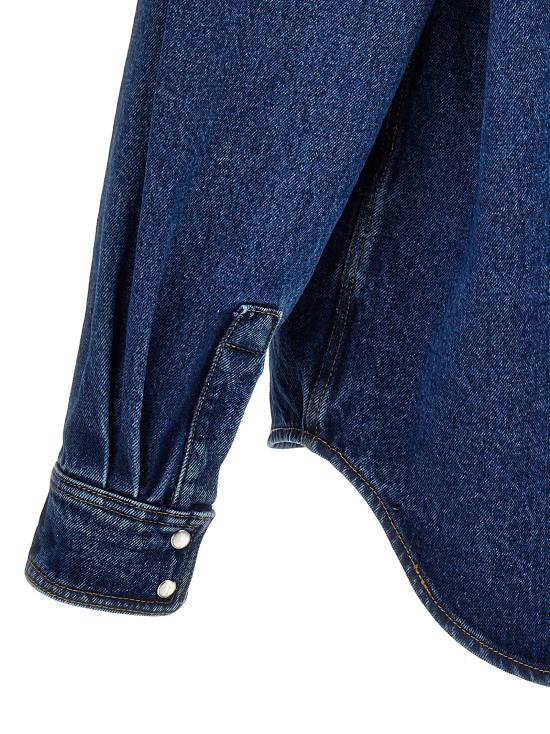  팜앤젤스 데님 자켓 PMYD023R24DEN00240014001 Blue - PALM ANGELS