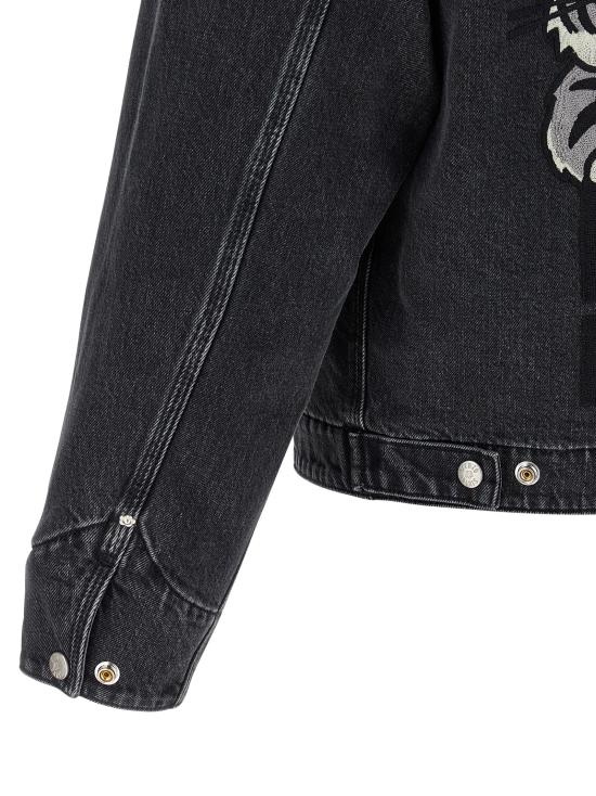 25FW 겐조 데님 자켓 FF65DB1056C4BT Black - KENZO