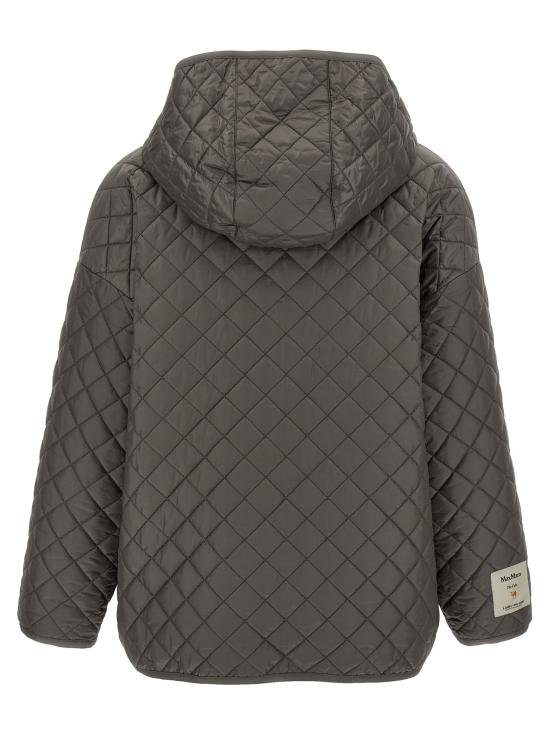 25FW 막스마라 더 큐브 LEO 레오 발수 캔버스 리버시블 패디드 자켓 2529486074600024 Gray - MAXMARA THE CUBE