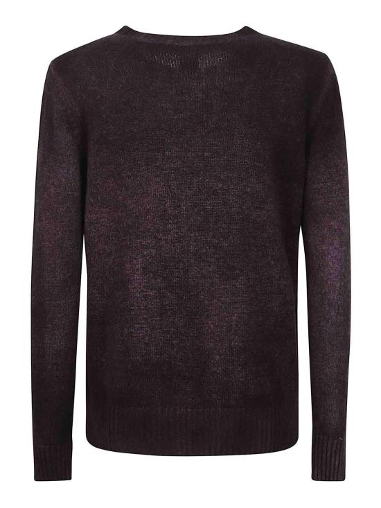  아방도이 스웨터 224WD1112CASVHV00709 Dark Purple - AVANT TOI