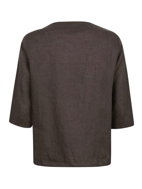  와이치 블라우스 WH1027014 Brown - WHYCI