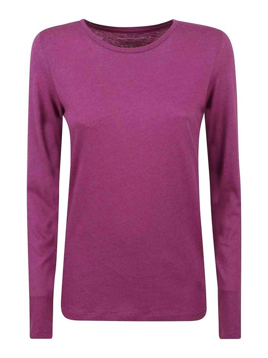  마제스틱필라쳐 반팔 티셔츠 H23M005FTS008ORCHIDEA Purple