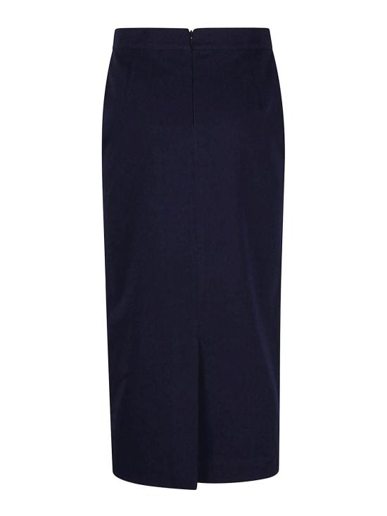 24FW 일레븐88 미디 스커트 24P424BLU Blue - ELEVEN88