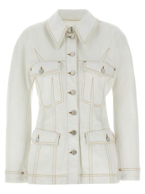 25SS 지방시 데님 자켓 BW00QC5YB4104 White