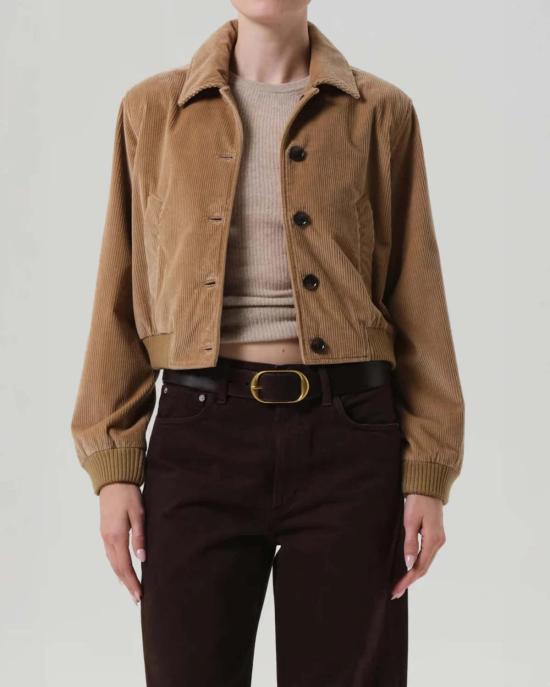  시티즌 오브 휴머니티 봄버 자켓 시티즌스 오브 휴머니티 롤라 이브 봄버 재킷 앰버 - CITIZEN OF HUMANITY