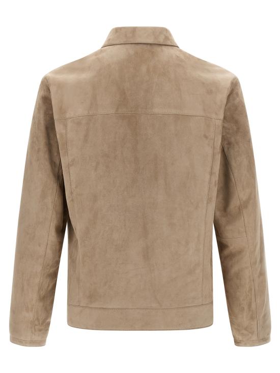 26SS 브리오니 가죽 자켓 PLBV0LPB7132800 Beige - BRIONI