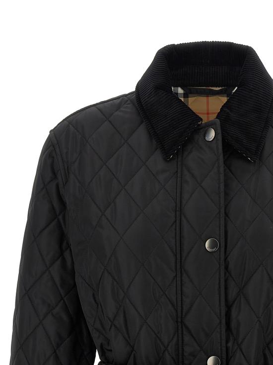 26FW 버버리 칠턴 퀼팅 자켓 8110378BLACK - BURBERRY