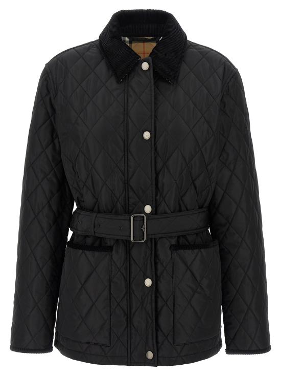 26FW 버버리 칠턴 퀼팅 자켓 8110378BLACK