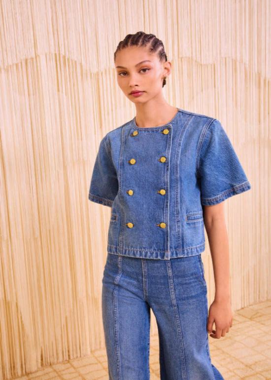  울라 존슨 데님 자켓 서지 재킷